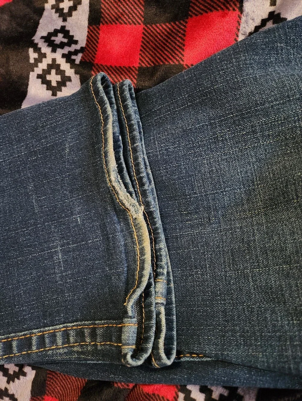 True Religion Becky Bootcut Jeans Size 29 Contrast Stitch Flap Pocket Y2K - Picture 8 of 11